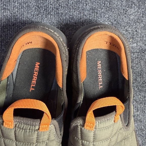 Merrell Hut Moc Quilted Slip On Clogs Olive Green Orange Men\'s Size 9 EU 42 main image 2